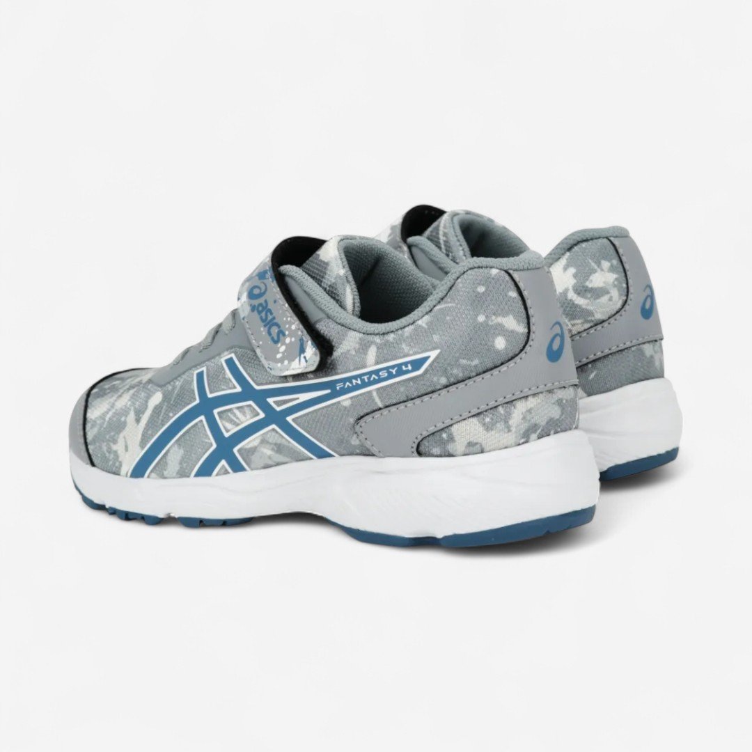 Tênis Asics Fantasy 4 Infantil Masculino Cinza Cinza/Marinho/Branco 5