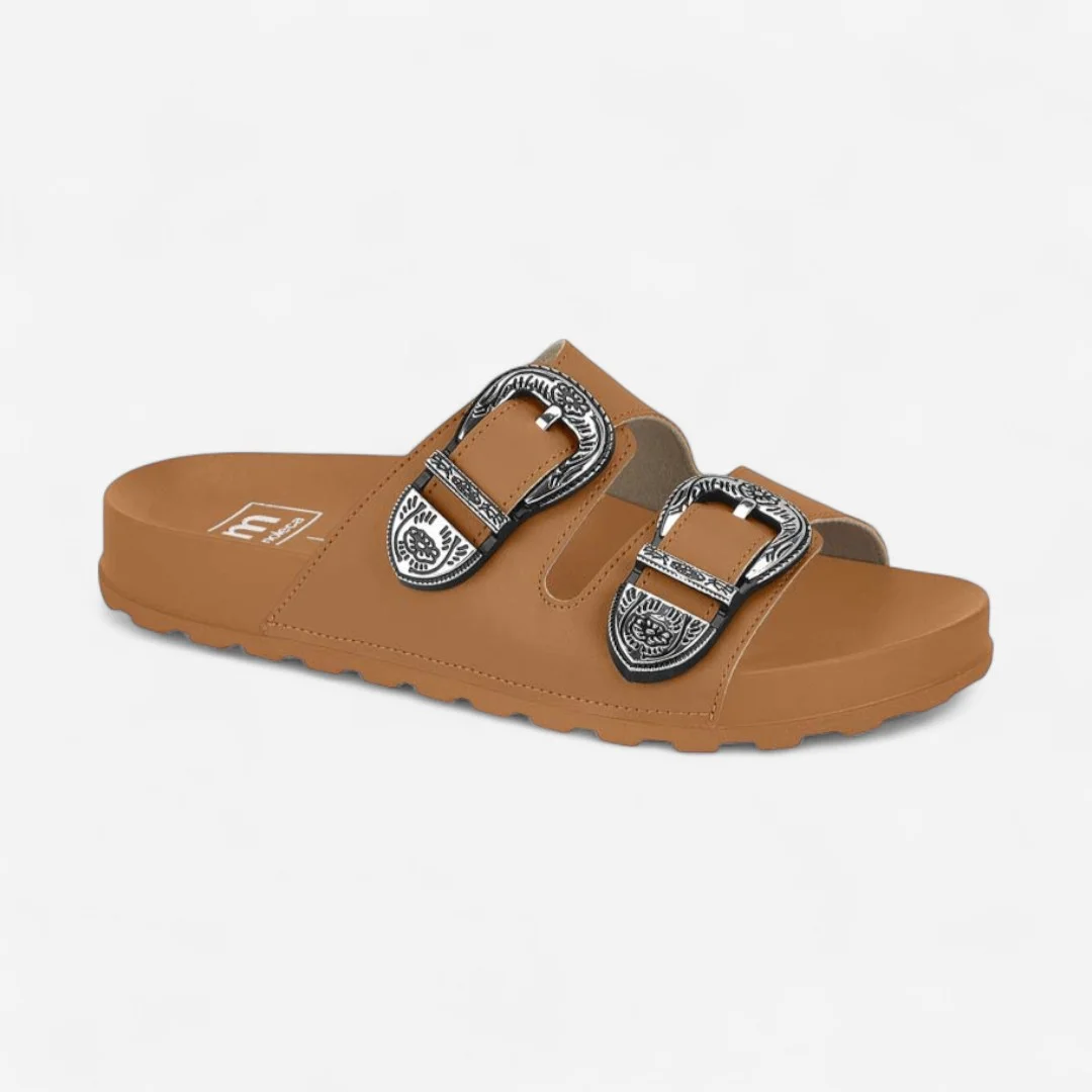 Chinelo Slide Moleca Feminino Caramelo