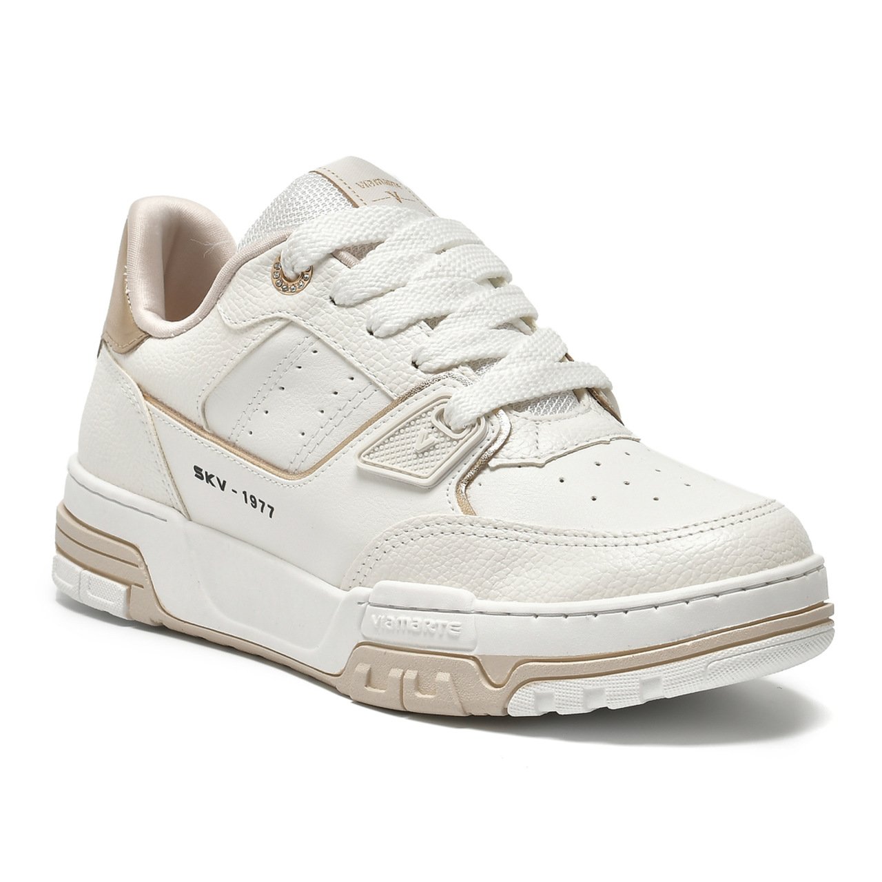 Tênis Via Marte Casual Plataforma Feminino Branco Branco