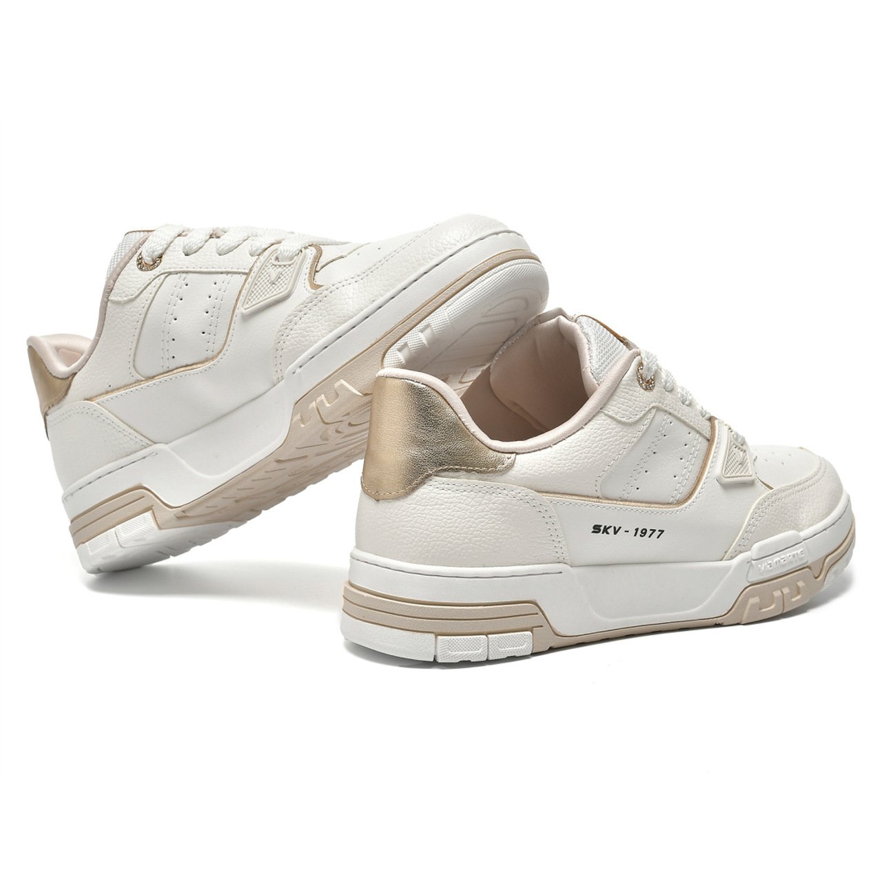 Tênis Via Marte Casual Plataforma Feminino Branco Branco 4