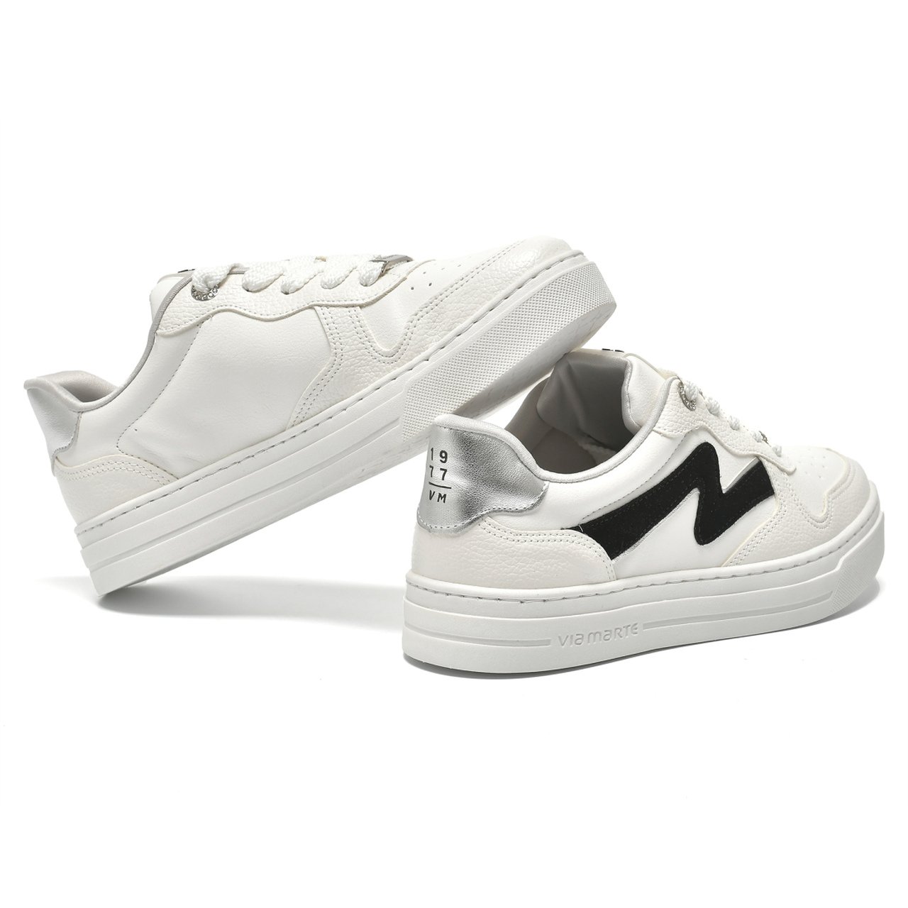 Tênis Via Marte Casual Feminino Branco Branco 4
