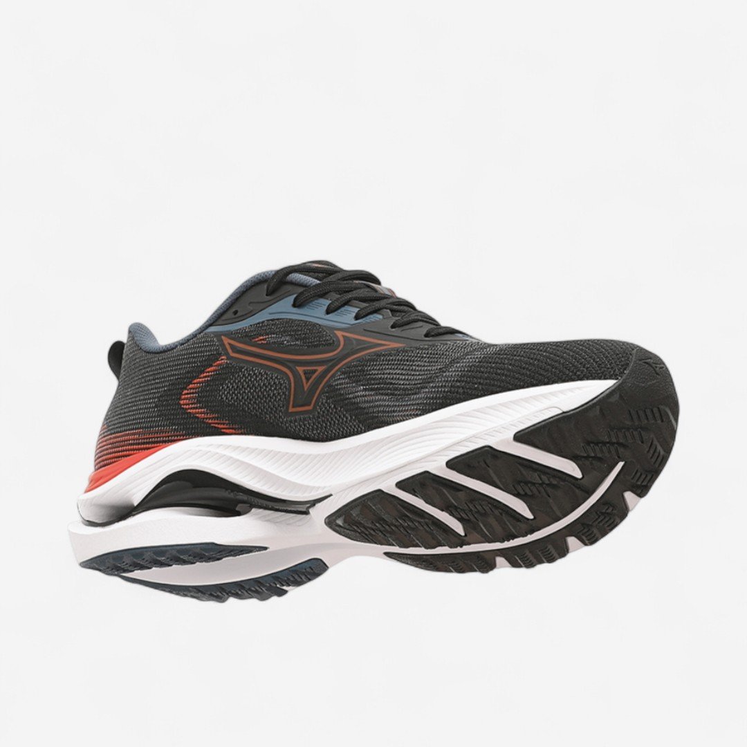Tênis De Corrida Mizuno Wave Vitality 7 Masculino Preto Preto/Laranja 7