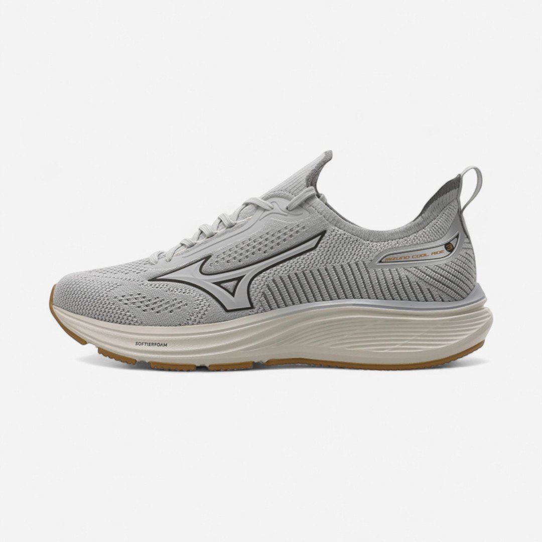 Tênis de Corrida Masculino Mizuno Cool Ride 3 Cinza Cinza 1