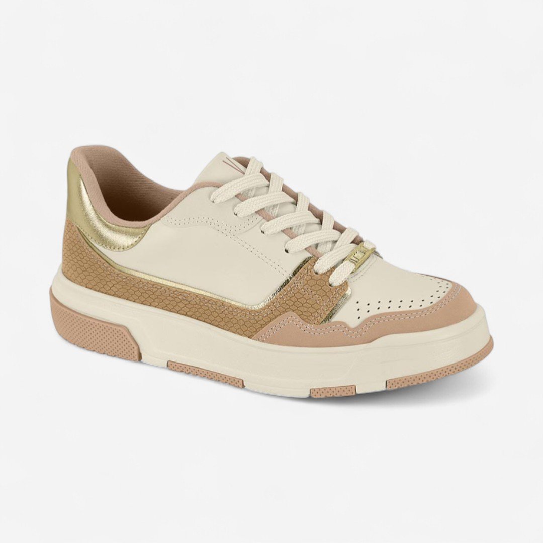 Tênis Vizzano Casual Feminino Bege/Off