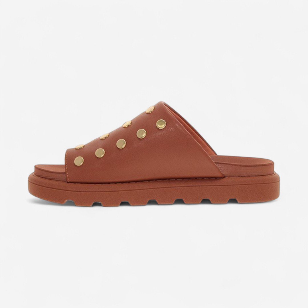 Chinelo Papete Vizzano Feminino Marrom Mocca 4