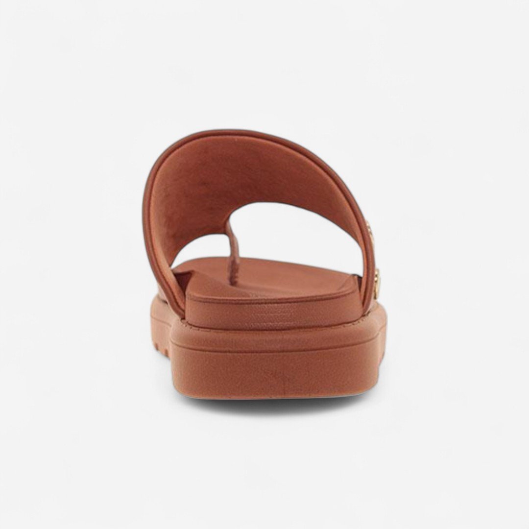 Chinelo Papete Vizzano Feminino Marrom Mocca 5
