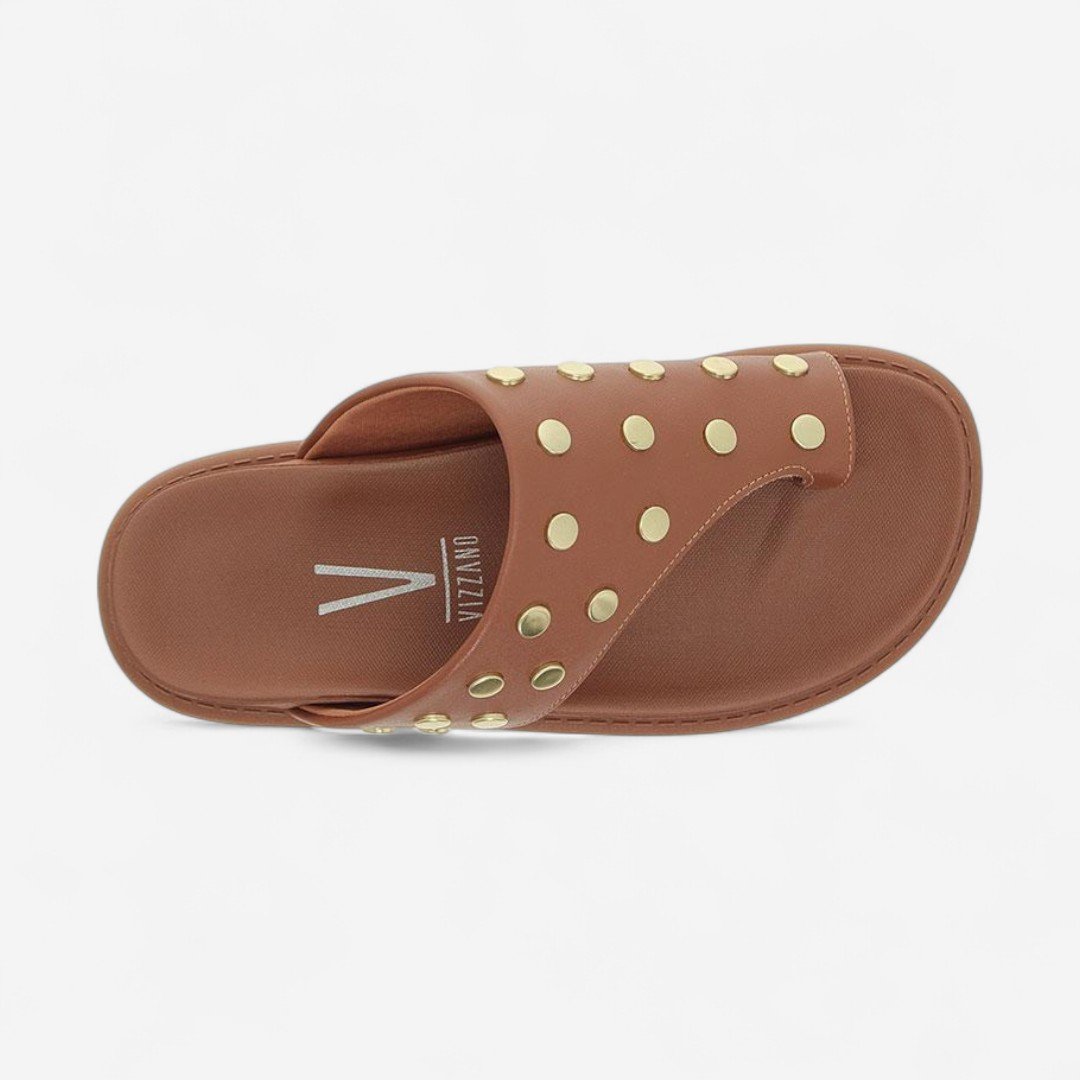 Chinelo Papete Vizzano Feminino Marrom Mocca 6