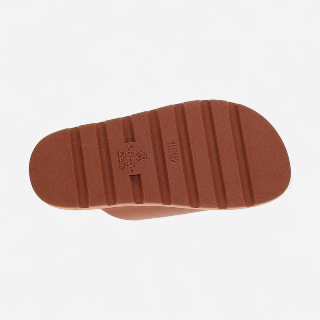 Chinelo Papete Vizzano Feminino Marrom Mocca 7
