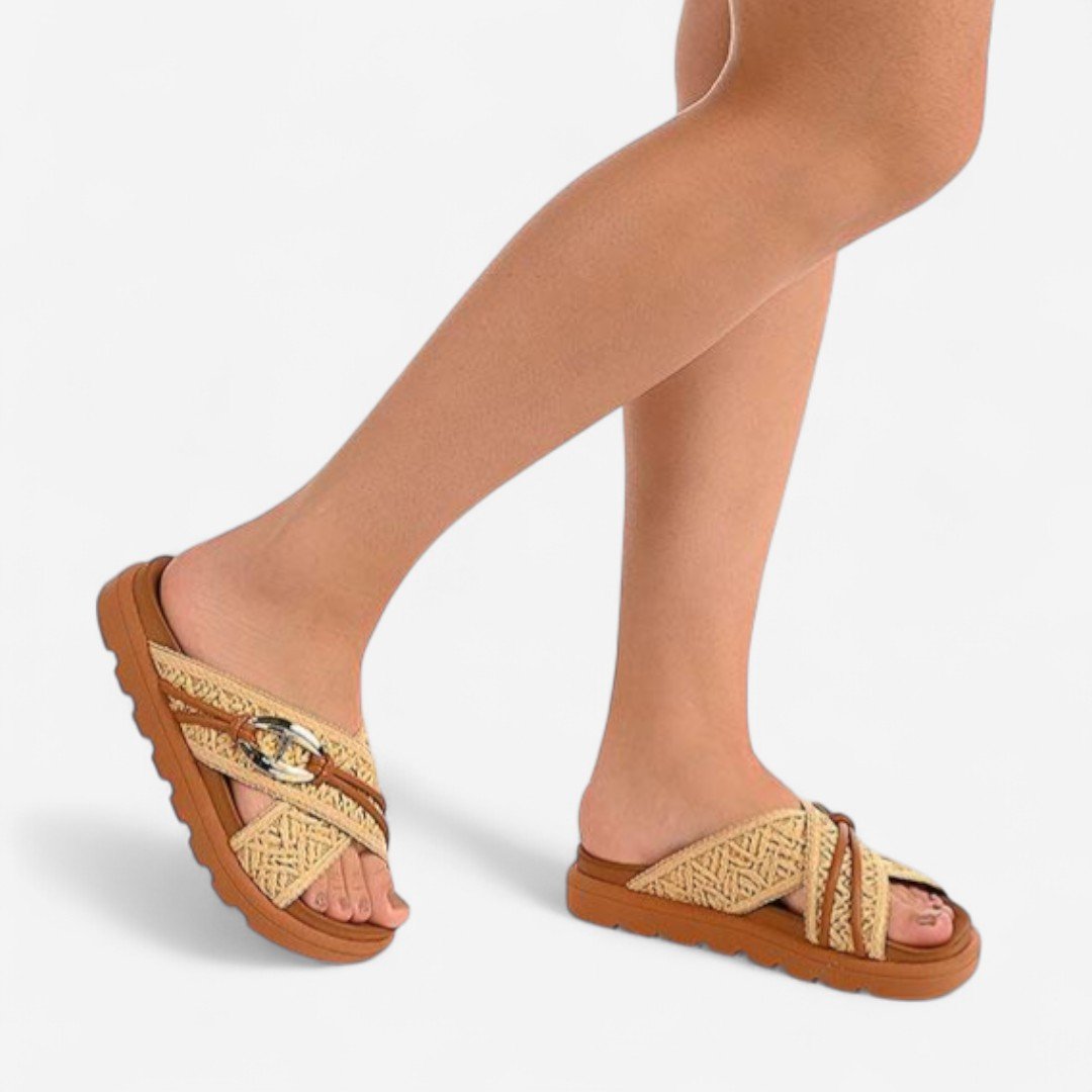 Chinelo Papete Vizzano Feminino Natural Bege/Marrom 2