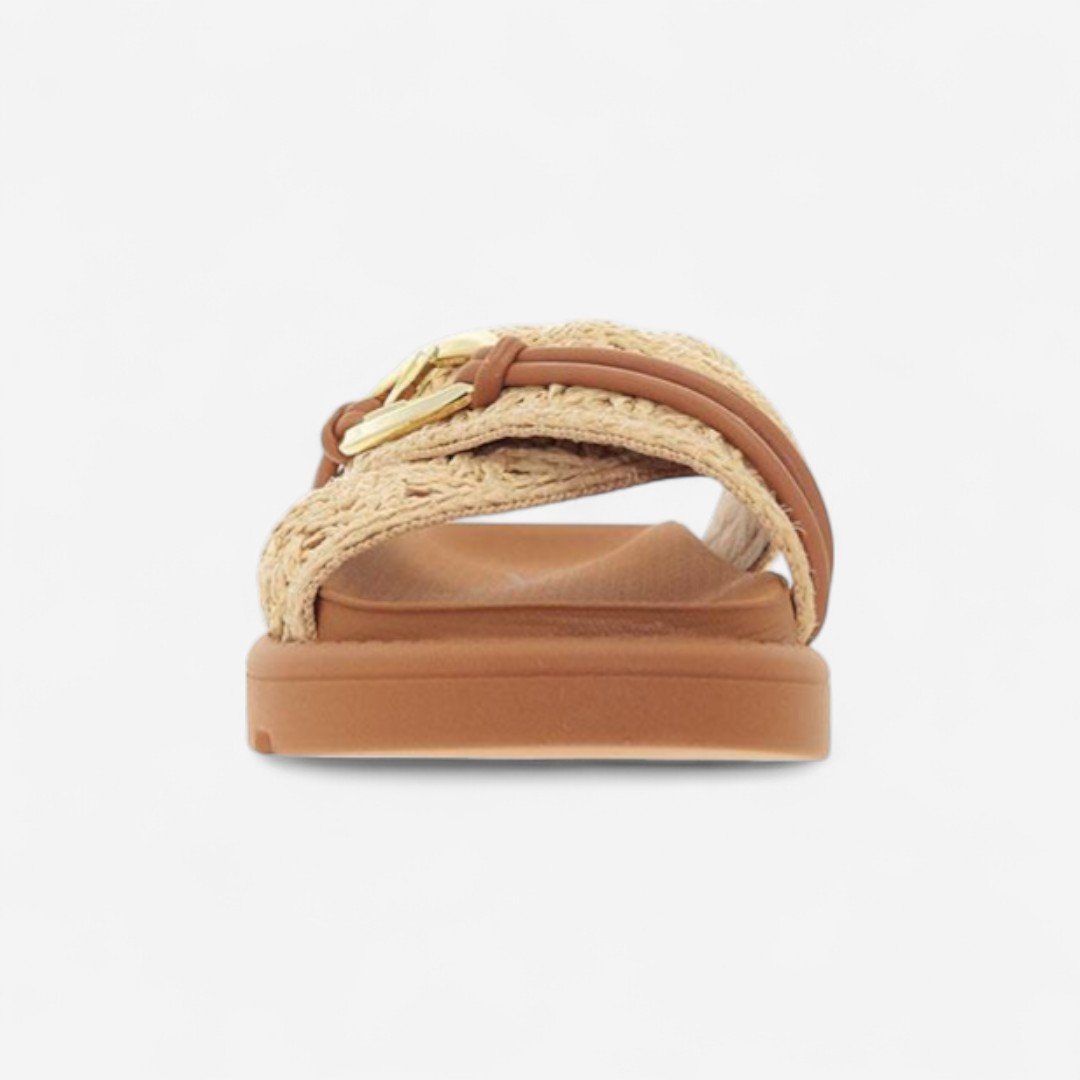 Chinelo Papete Vizzano Feminino Natural Bege/Marrom 3