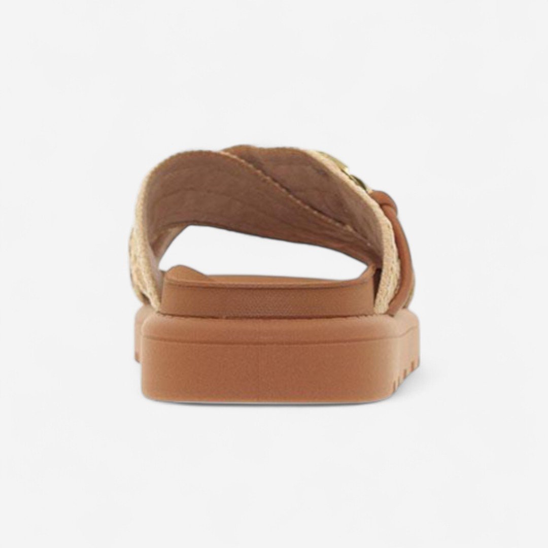 Chinelo Papete Vizzano Feminino Natural Bege/Marrom 5