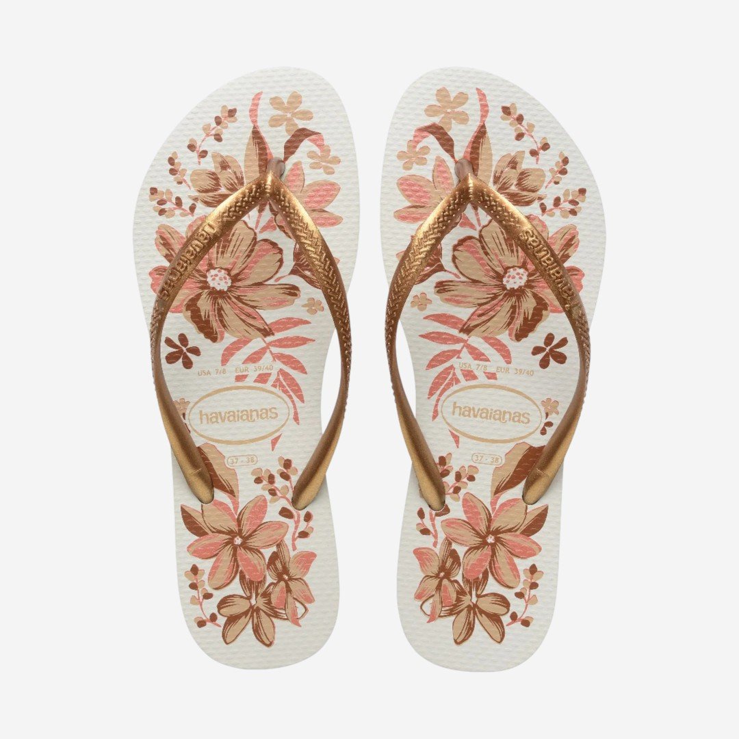 Chinelo Havaianas Slim Organic Branco