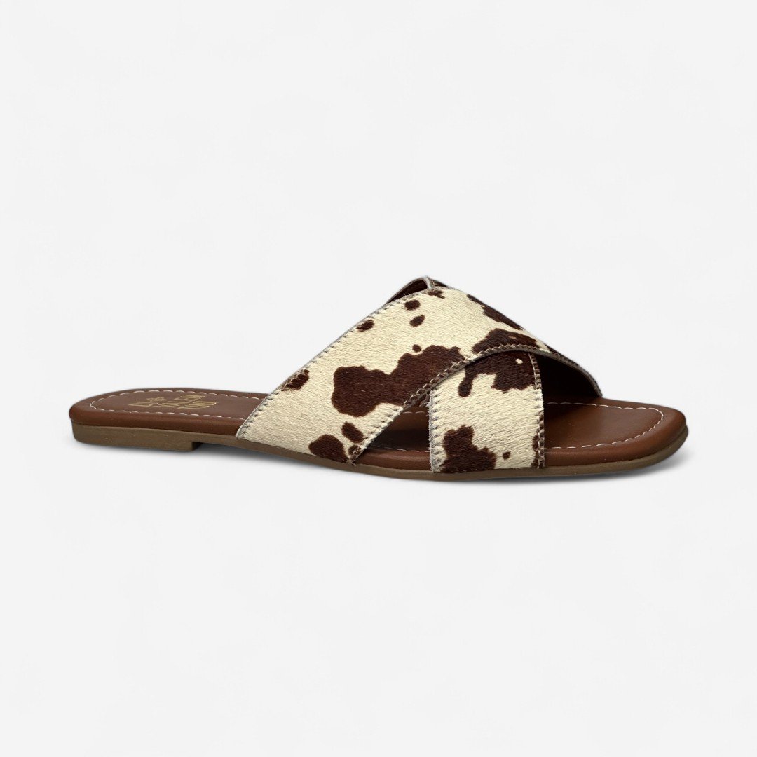 Rasteira Di Valentini Feminina Vaca Animal Print 2