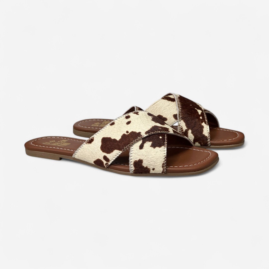Rasteira Di Valentini Feminina Vaca Animal Print 3
