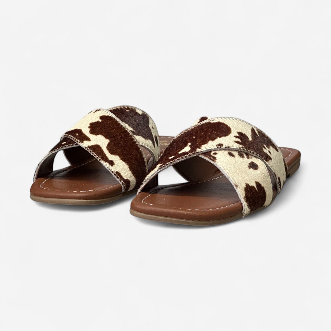 Rasteira Di Valentini Feminina Vaca Animal Print 4