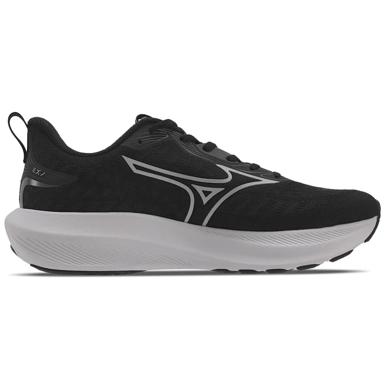 Tênis de Corrida Masculino Mizuno Base Ride Preto Preto 2