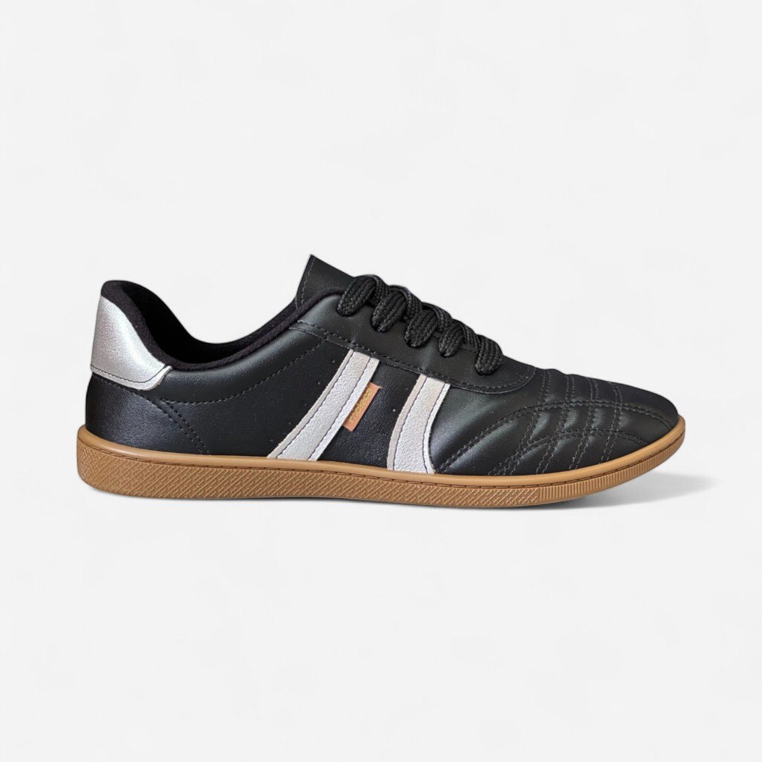 Tênis Chuteira Moleca Casual Feminino Preto