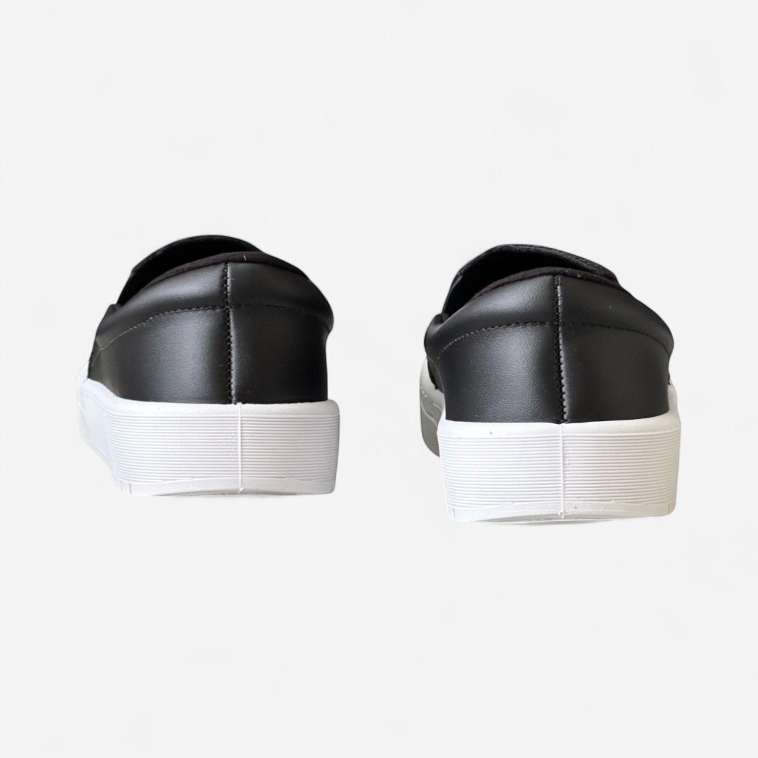 Tênis Moleca Slip On Casual Feminino Preto Preto 5