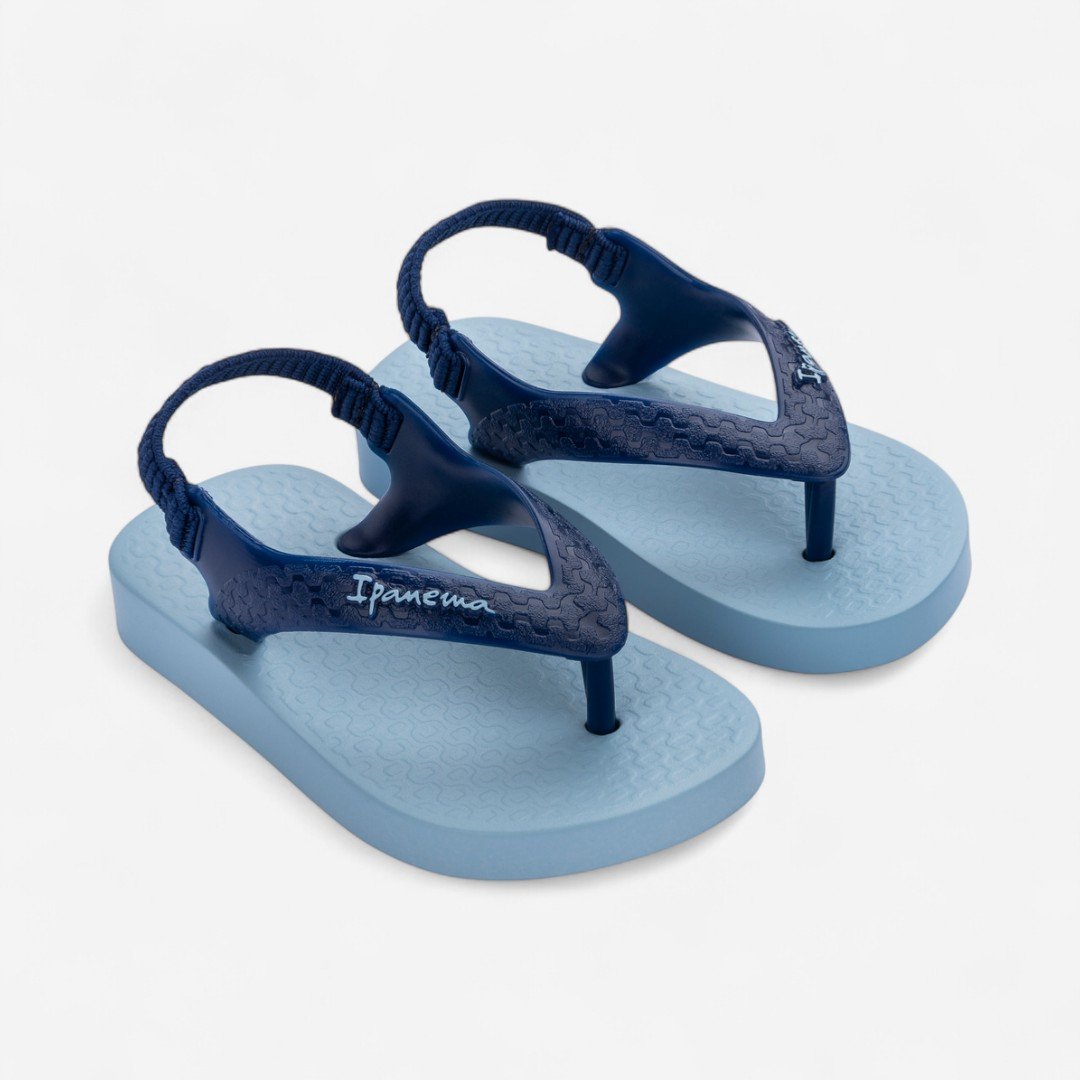 Chinelo Ipanema Classic Baby com Elástico Azul