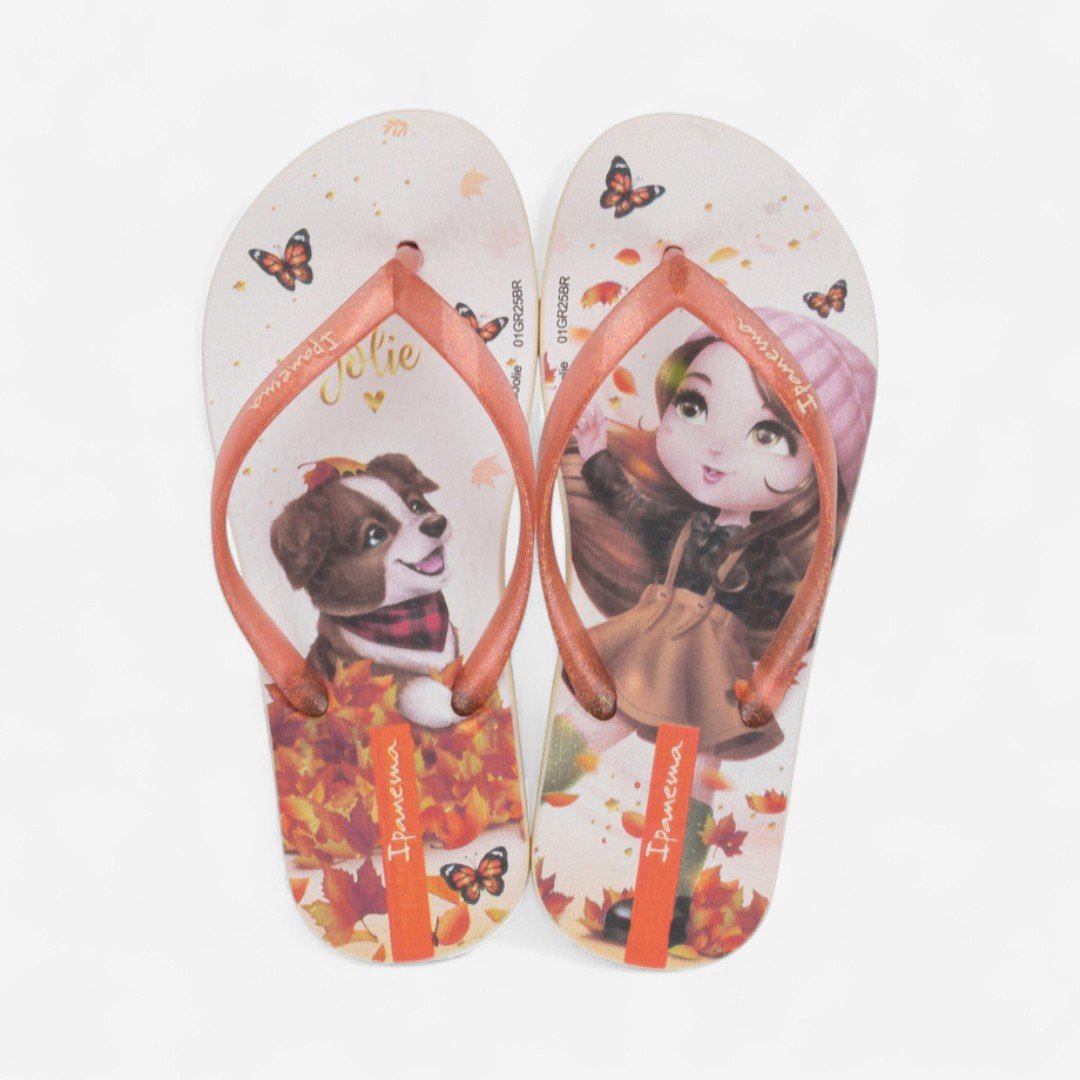Chinelo Ipanema Jolie Amores Infantil Bege Bege 2