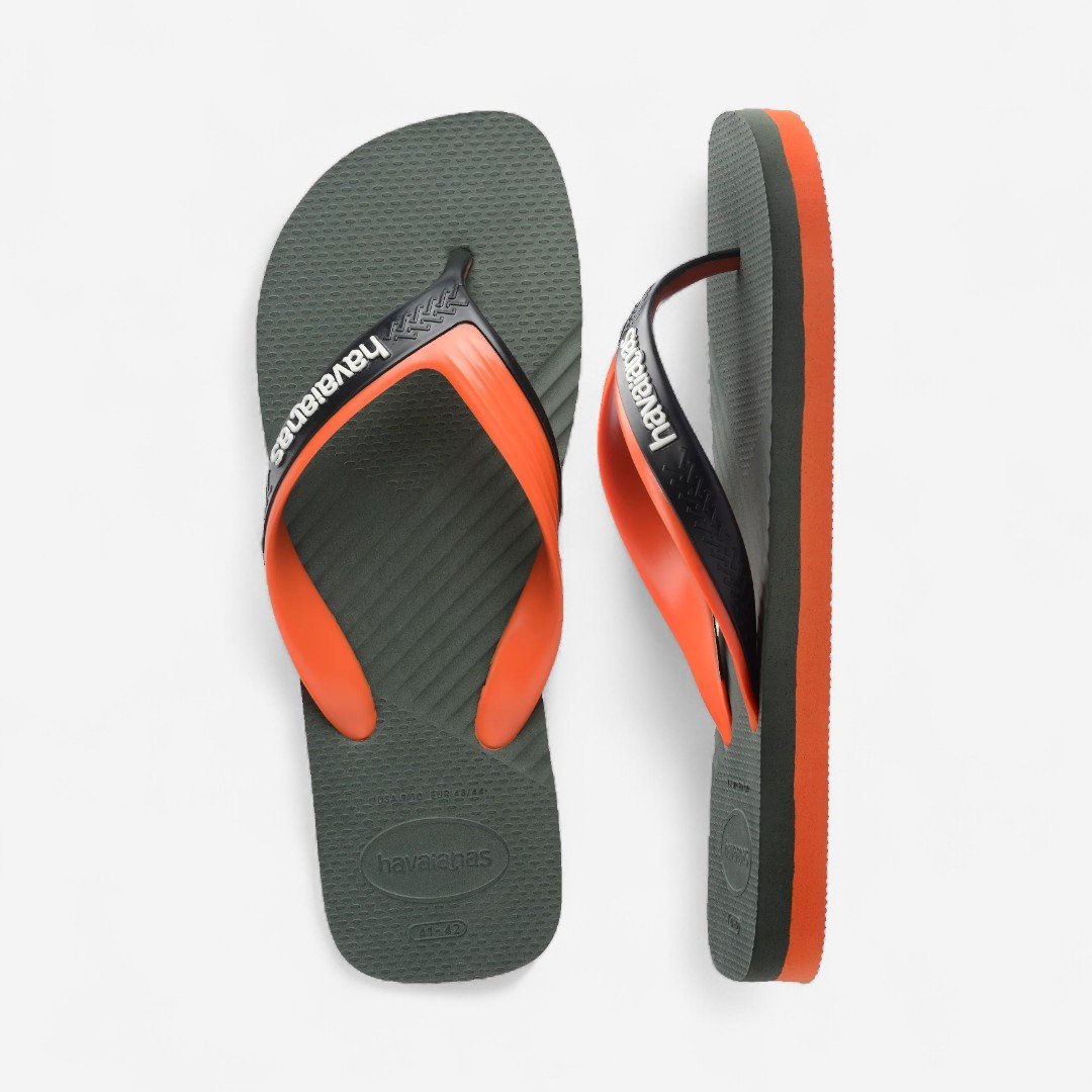 Chinelo Havaianas Dual Verde Verde/Laranja/Preto 5