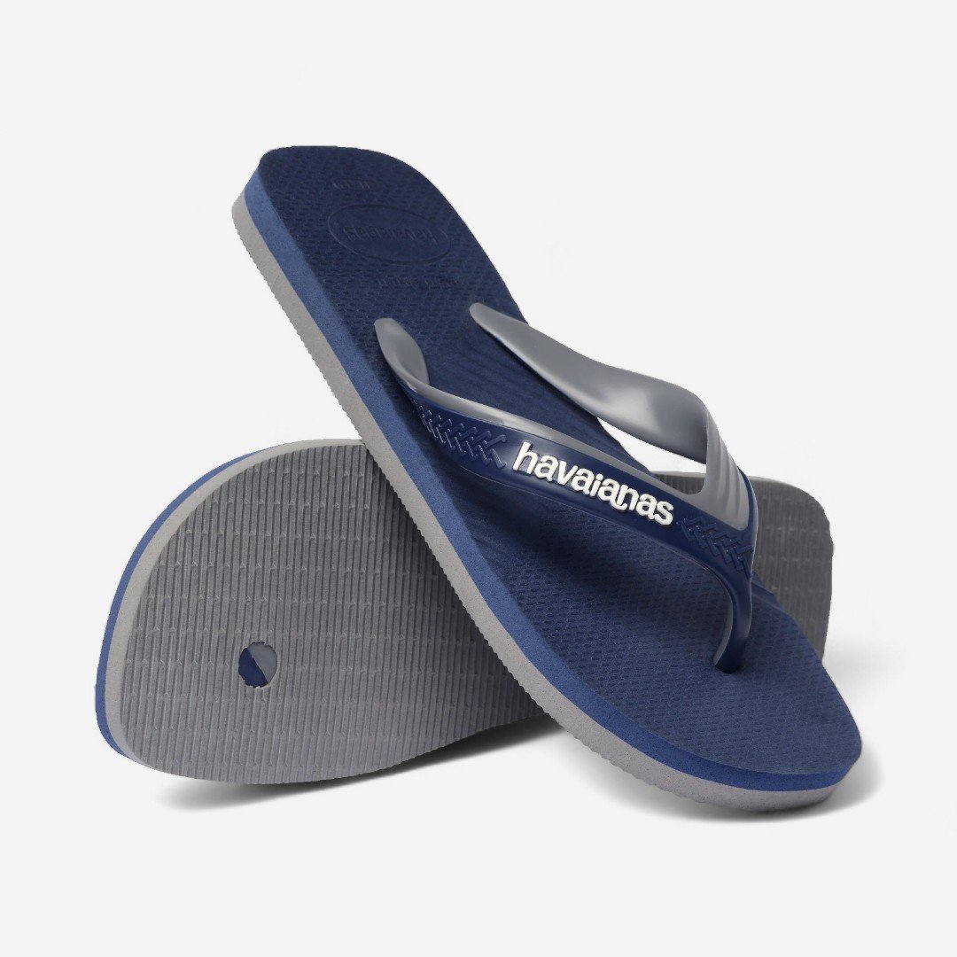 Chinelo Havaianas Dual Azul Marinho Marinho/Cinza 4