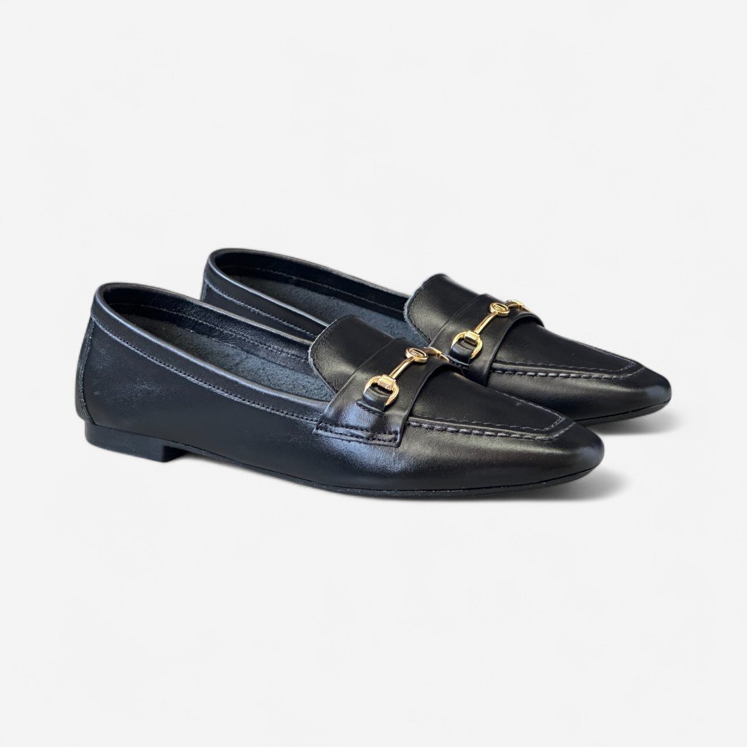 Sapato Mocassim Dumond Couro Preto Preto 3