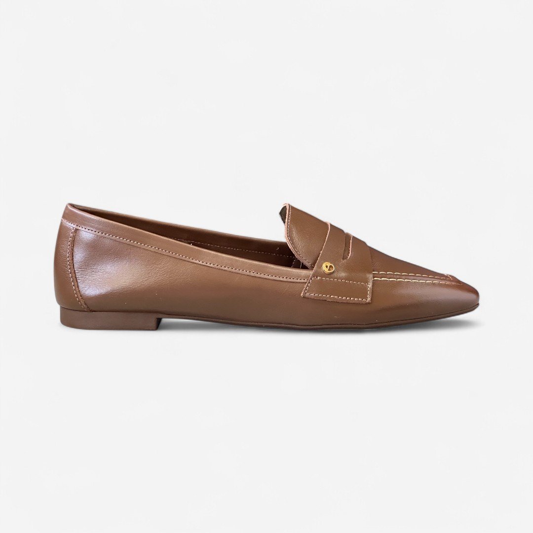 Sapato Mocassim Dumond Couro Marrom