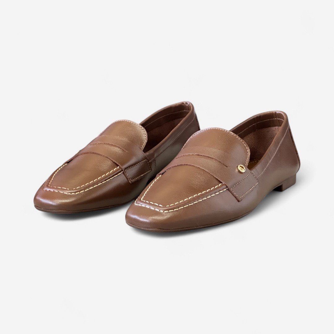 Sapato Mocassim Dumond Couro Marrom Cacau 4