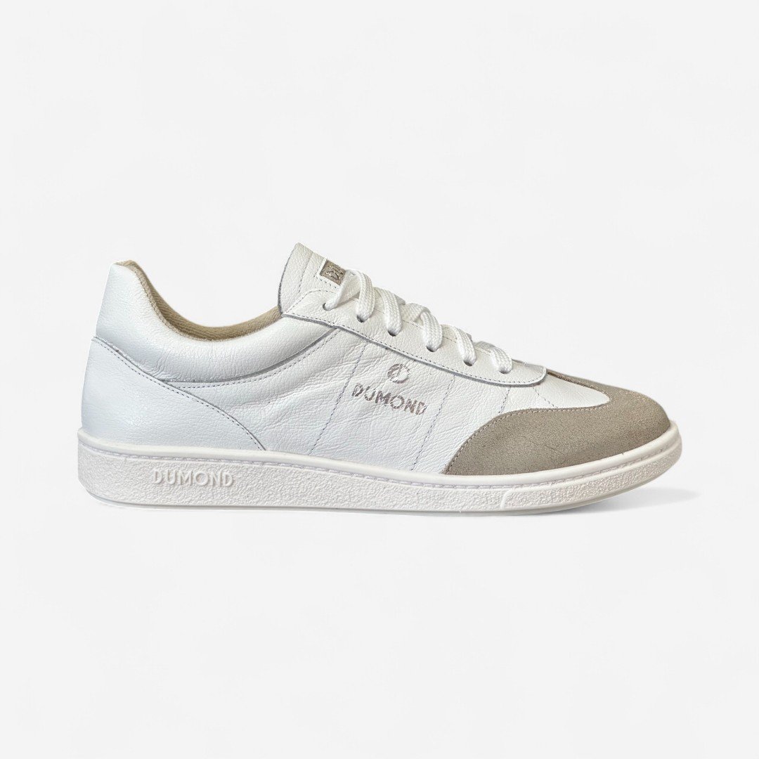 Tênis Dumond Casual Em Couro Branco