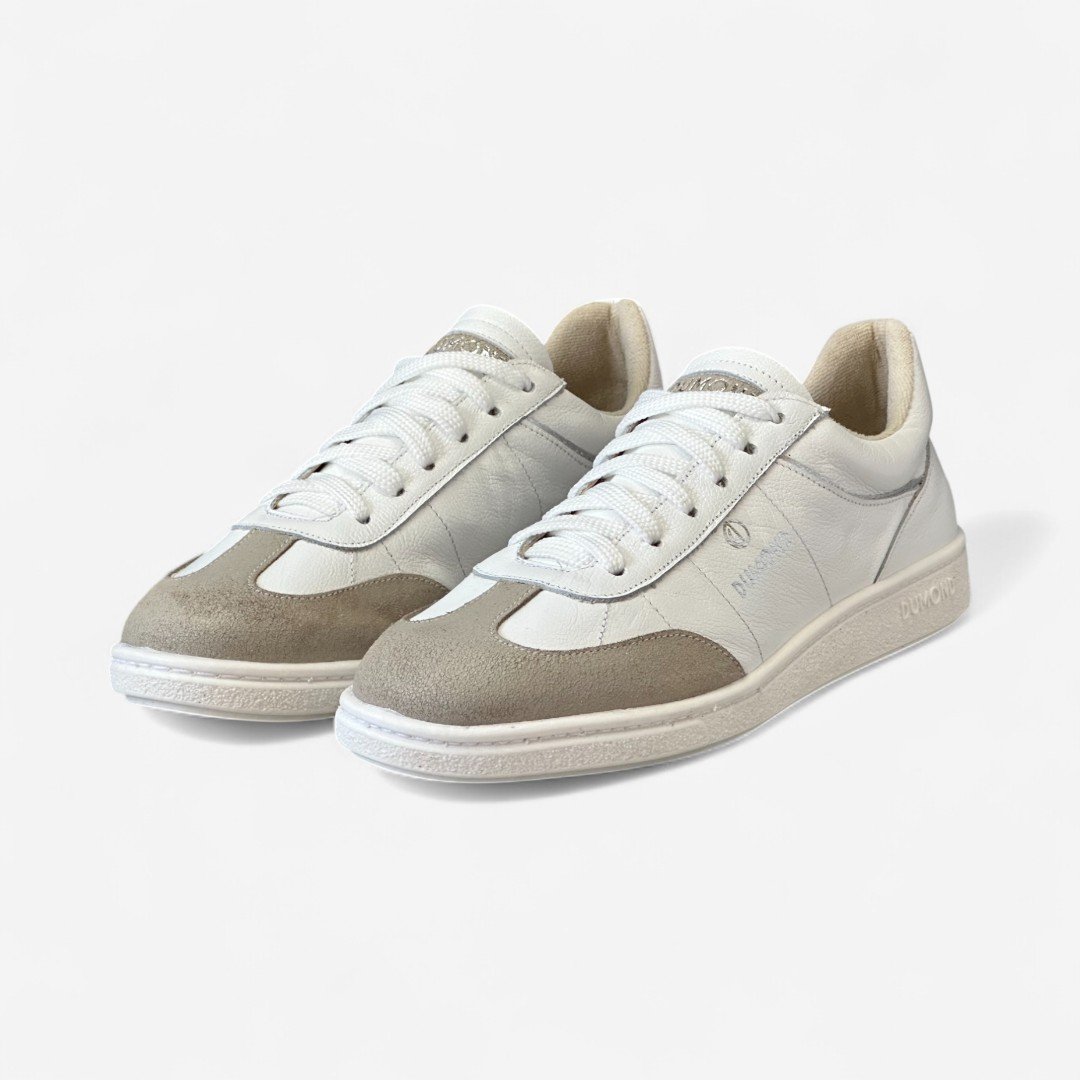 Tênis Dumond Casual Em Couro Branco Branco 4