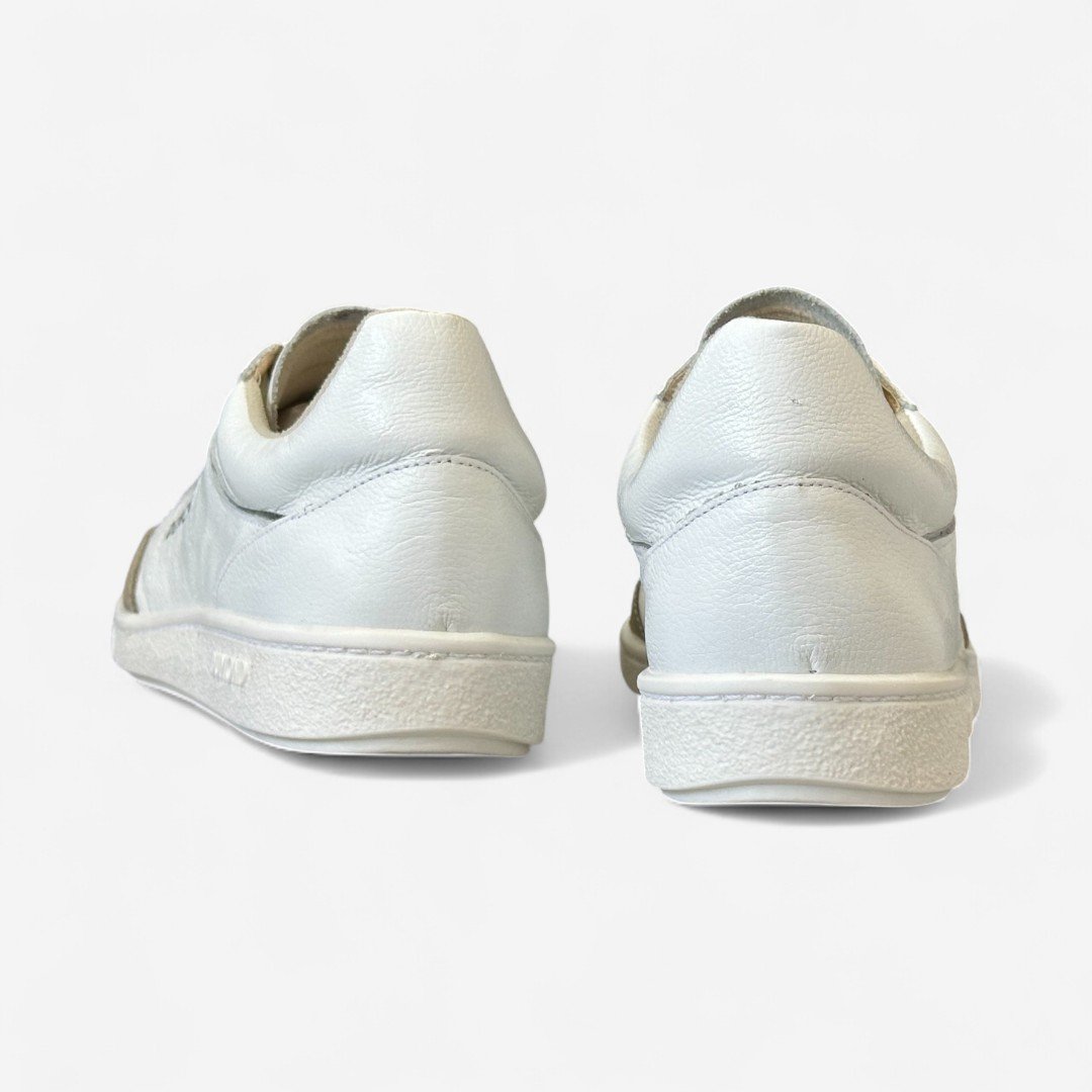 Tênis Dumond Casual Em Couro Branco Branco 5