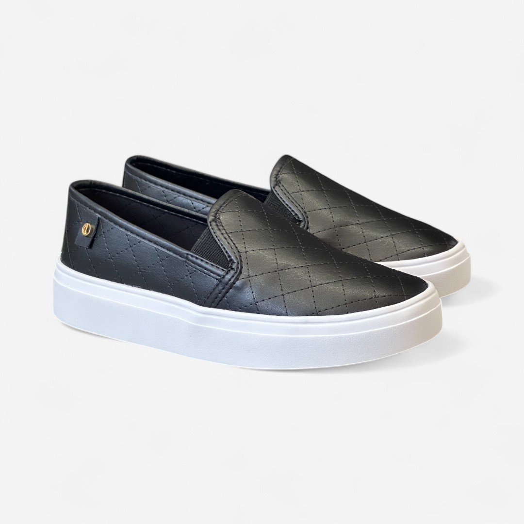 Tênis Slip On Dumond Casual Preto Preto 3