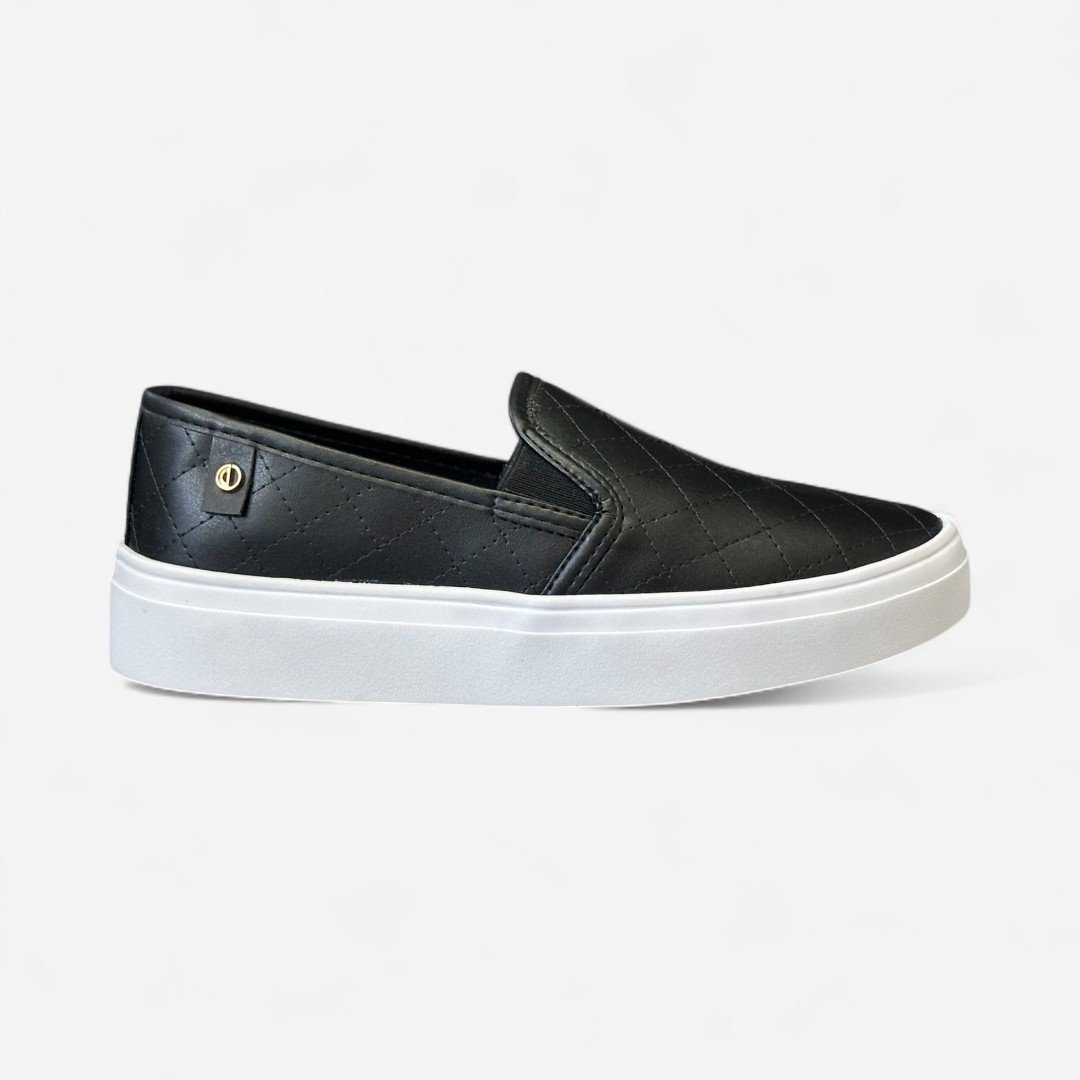 Tênis Slip On Dumond Casual Preto Preto 1
