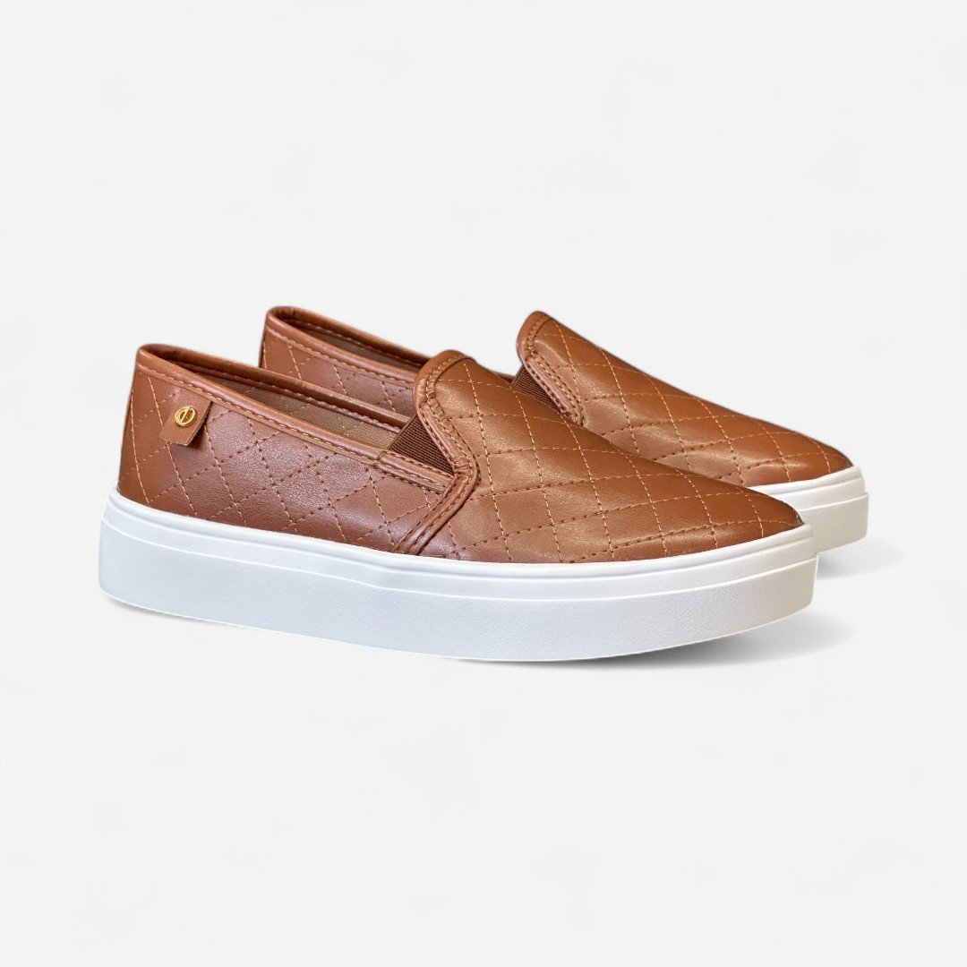 Tênis Slip On Dumond Casual Caramelo Marrom 3