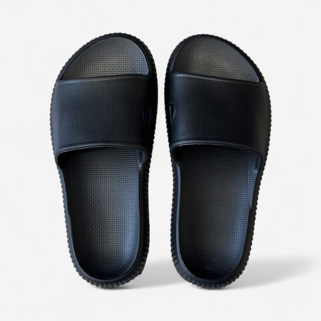 Chinelo Slide Nuvem Feminino Preto Preto 5