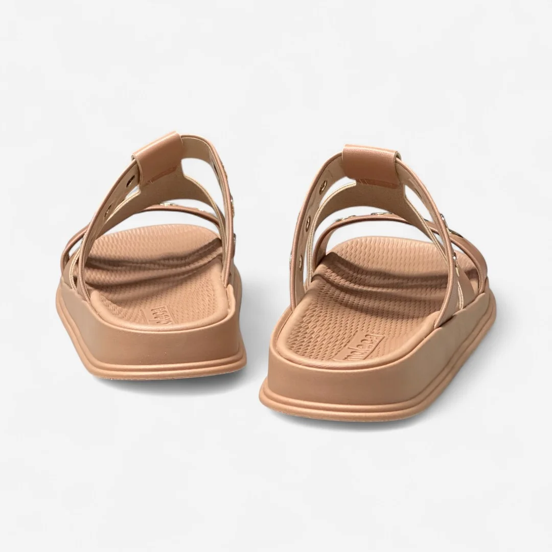 Tamanco Papete Moleca Slide Nude Nude 5