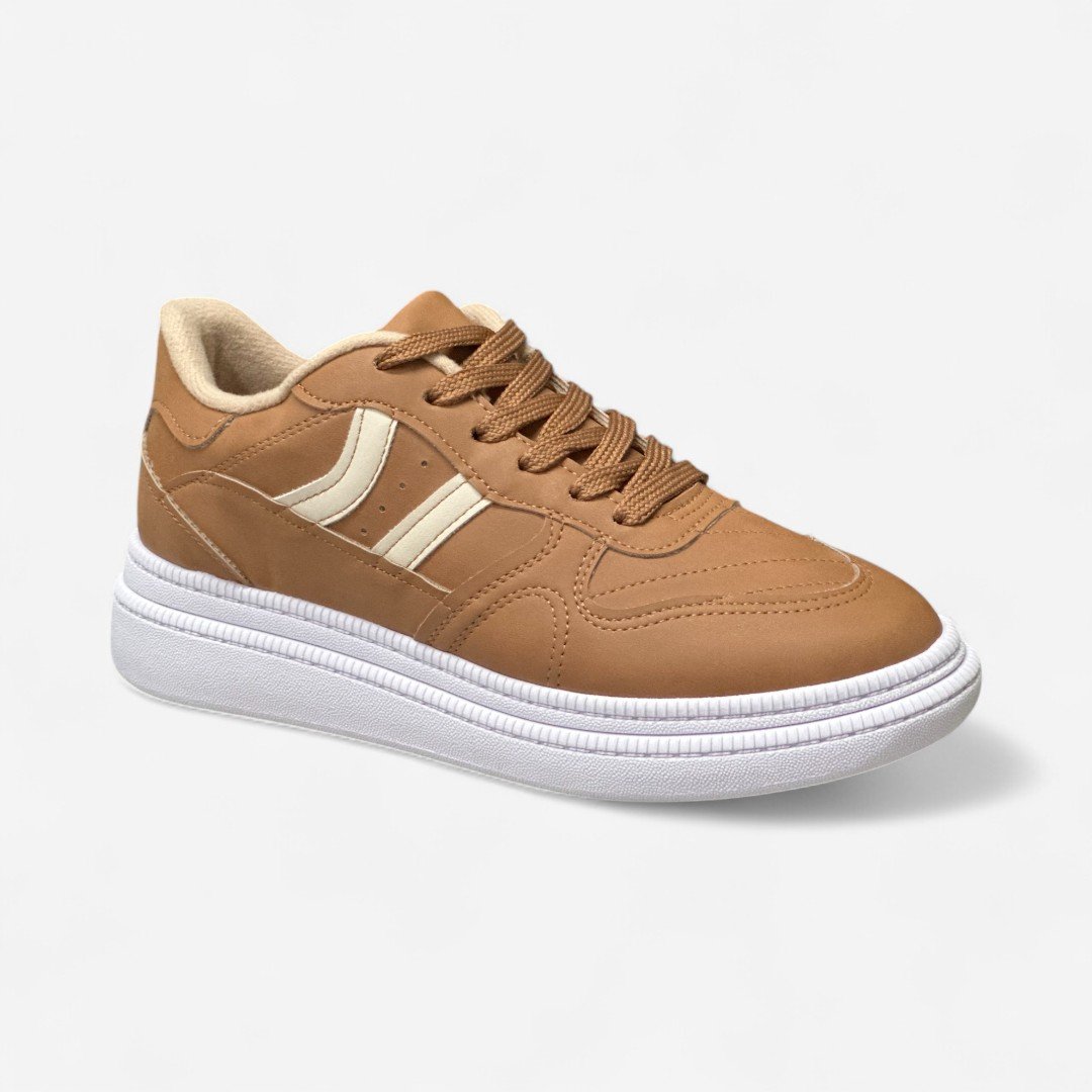 Tênis Moleca Casual Feminino Caramelo Marrom 3