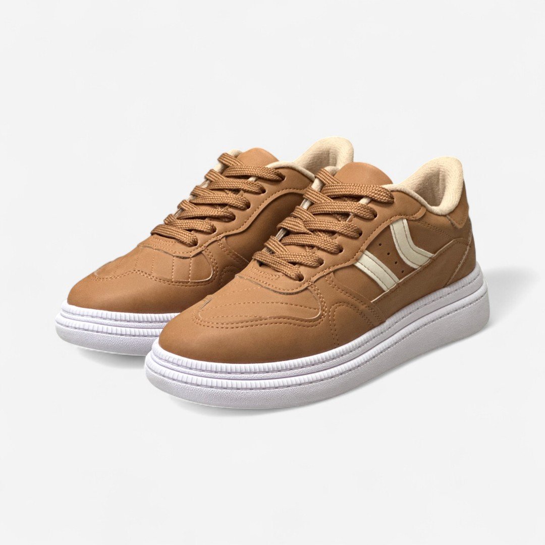 Tênis Moleca Casual Feminino Caramelo Marrom 4