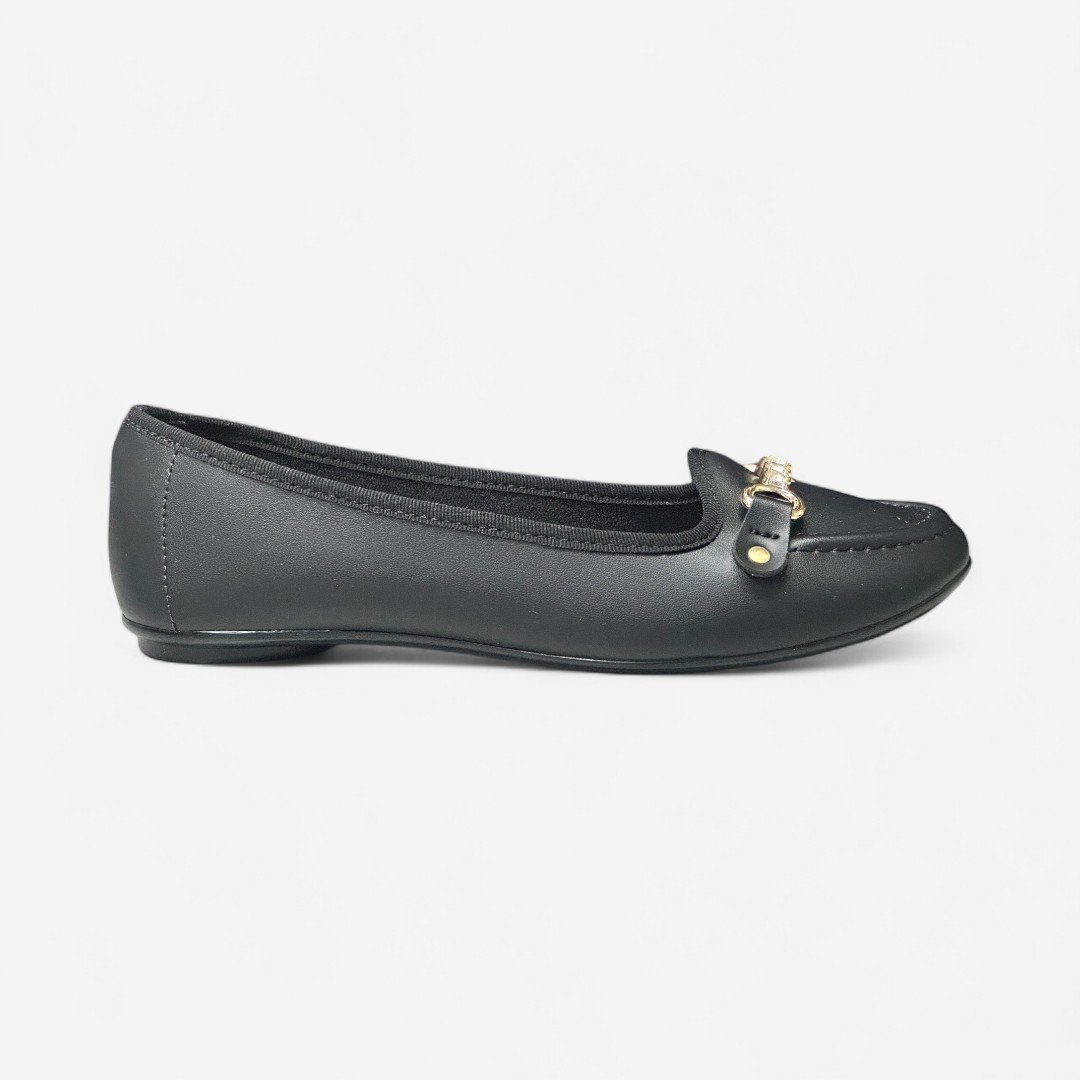 Sapatilha Moleca Feminina Slipper Preta Preto 1