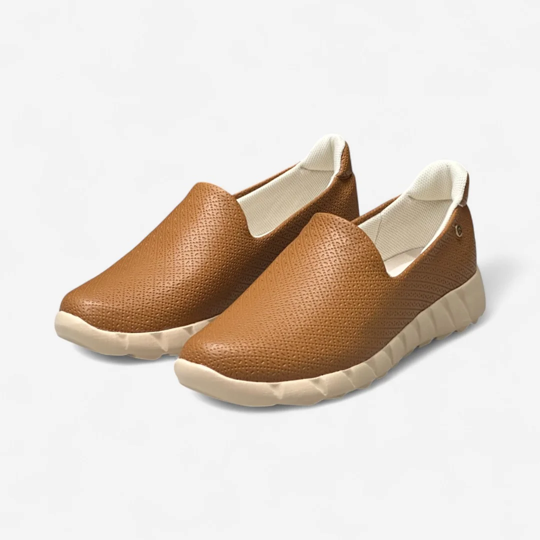 Tênis Piccadilly Casual Slip On Marrom Marrom 2