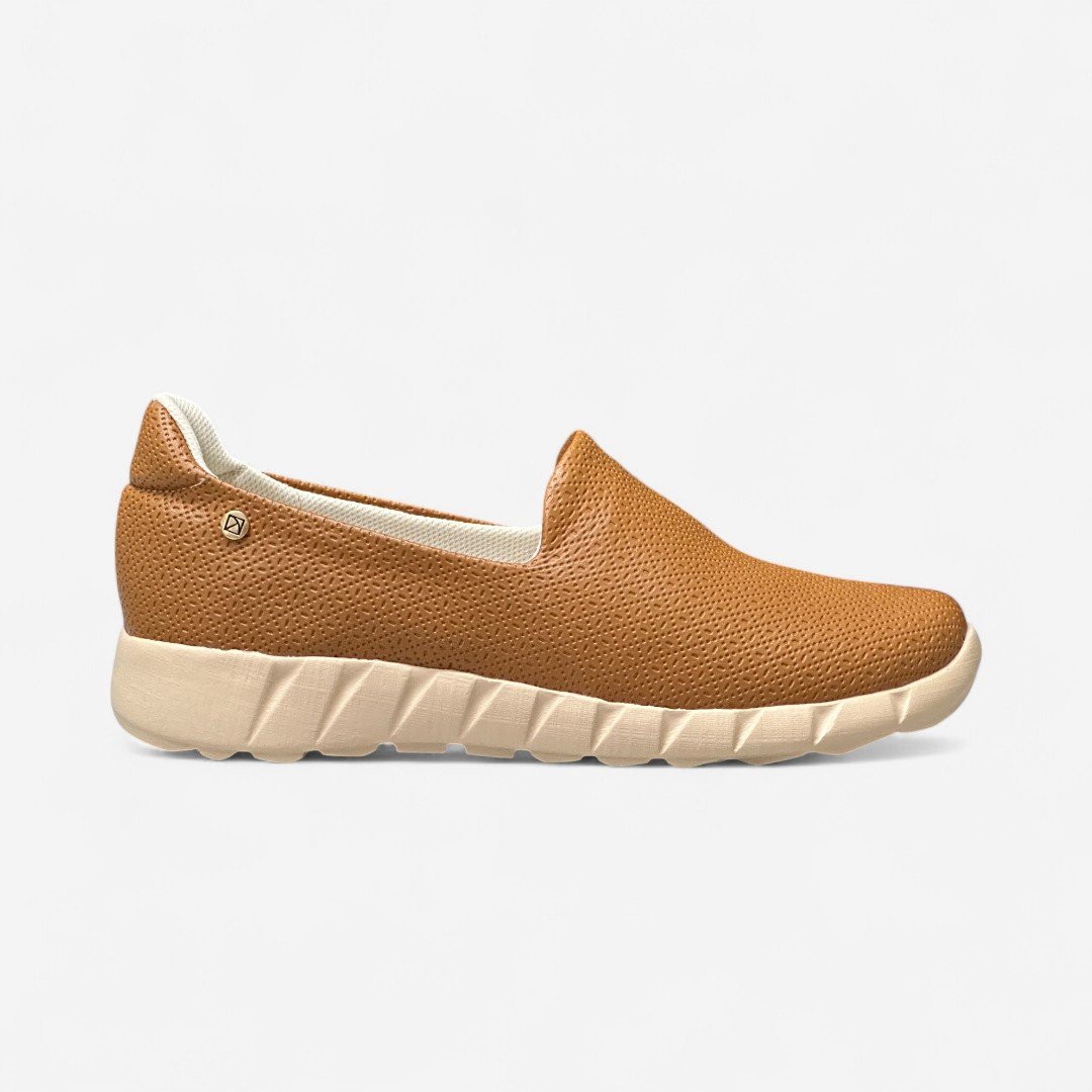 Tênis Piccadilly Casual Slip On Marrom