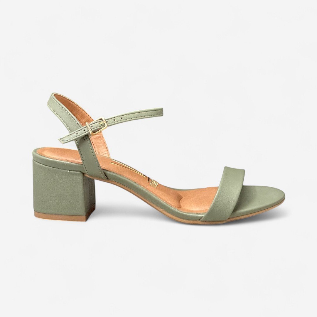 Sandália Vizzano Feminina Salto Baixo Verde Verde