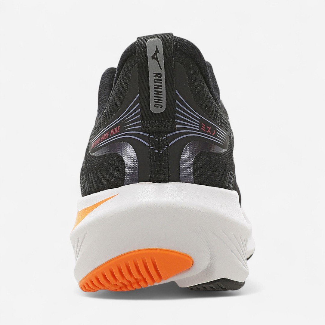 Tênis de Corrida Mizuno Base Ride Preto Preto/Laranja 5