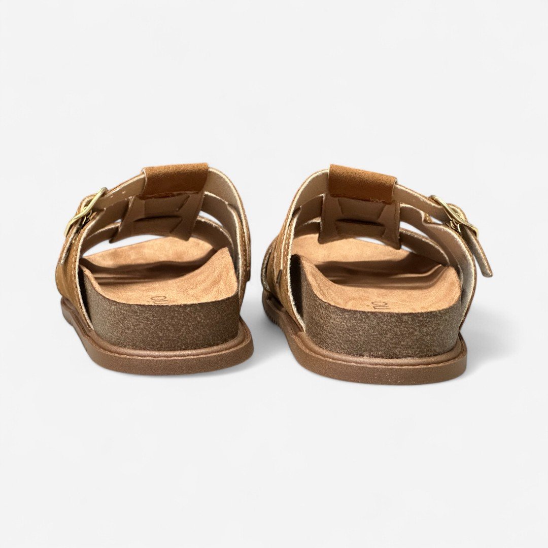 Tamanco Papete Beira Rio Camurça Caramelo Caramelo 5