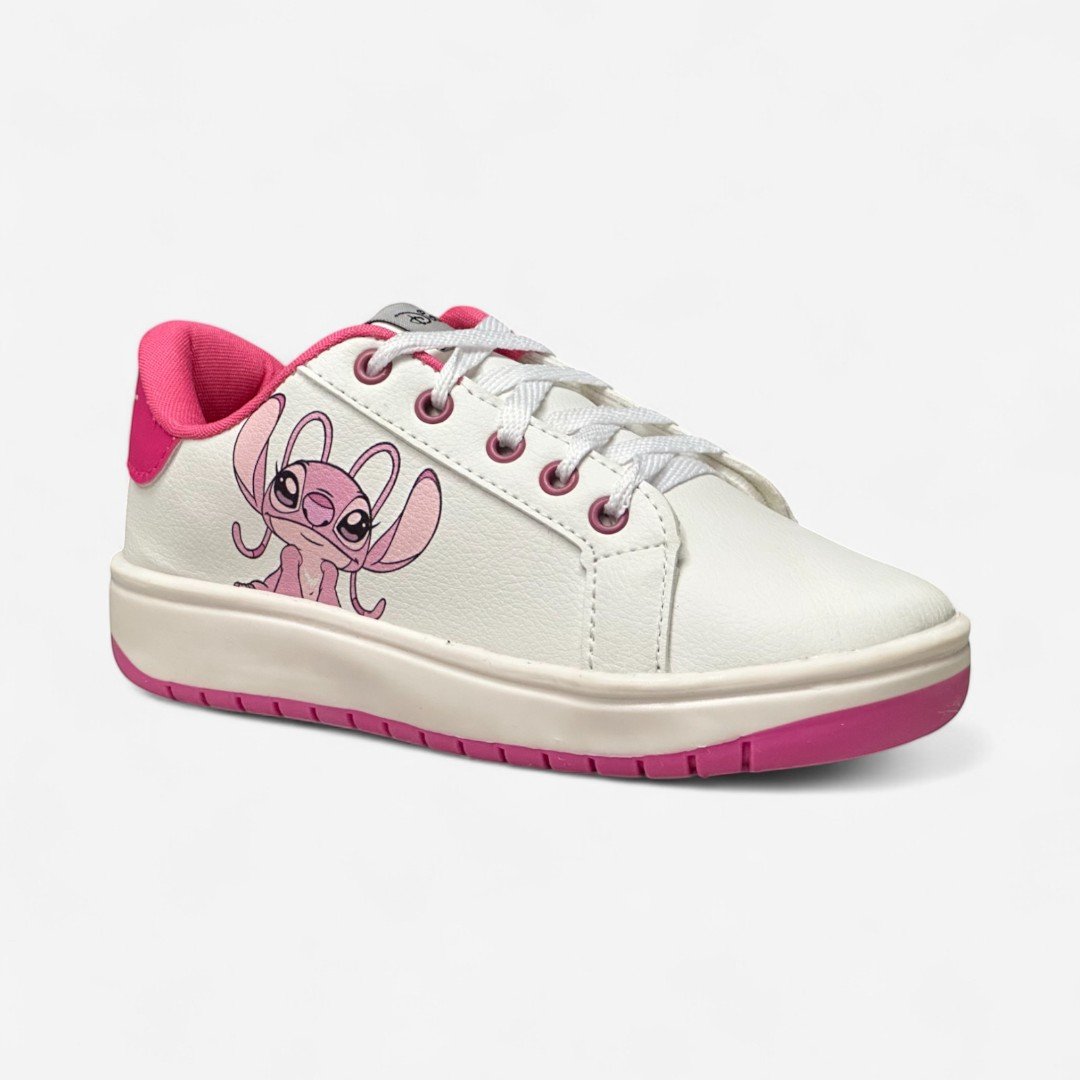 Tênis Disney Stitch Infantil Branco Branco/Pink 2