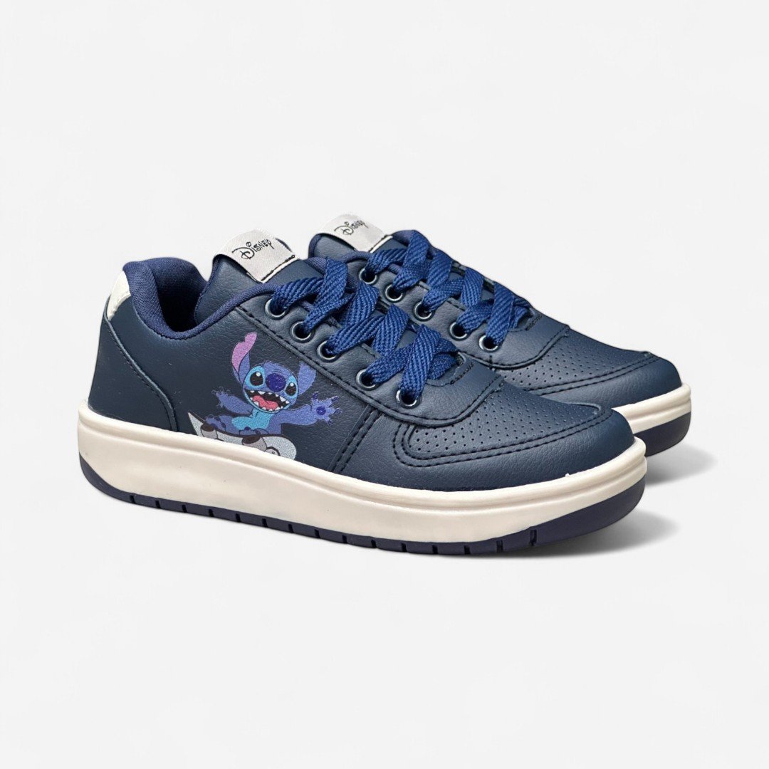 Tênis Disney Stitch Infantil Azul Marinho Marinho/Branco 3