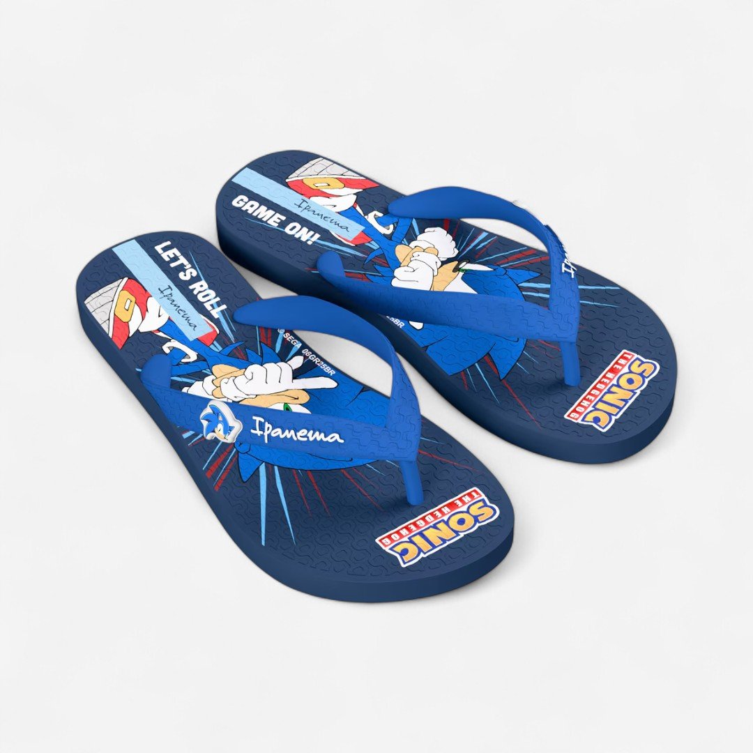 Chinelo Ipanema Sonic Lets Infantil Azul Azul 2