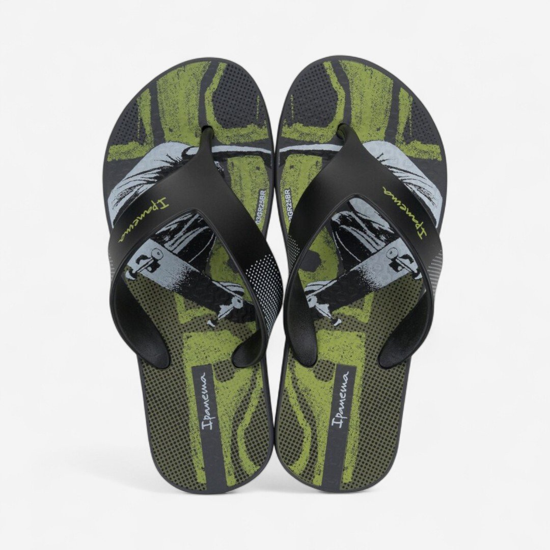 Chinelo Ipanema Deck City Masculino Infantil Cinza