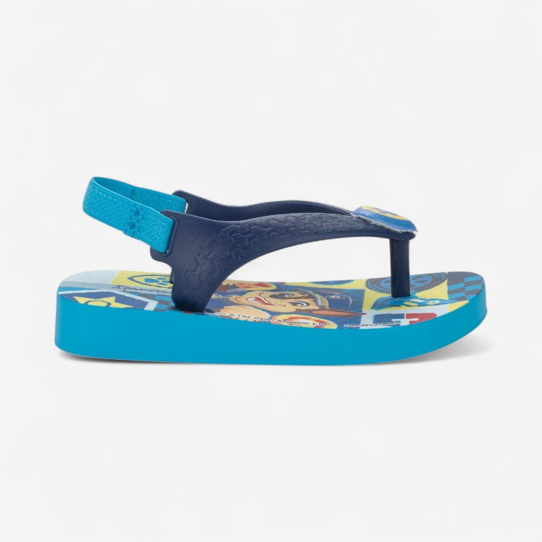 Sandália De Dedo De Bebê Patrulha Canina Friends Ipanema Chase Azul Azul/Amarelo 3